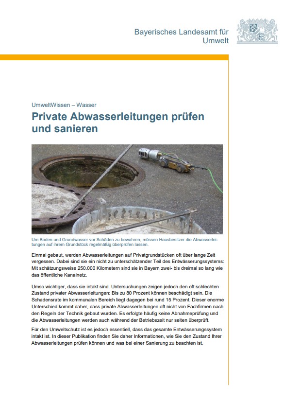 Info-Broschüre Landesamt für Umwelt Bayern